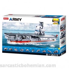 SlubanKids Army Aircraft Building Blocks 361 Pcs Set Building Toy 10 in 1 Army Fighter Jet | Indoor Games for Kids Aircraft Carrier 10 in 1 B07KQJGD6T